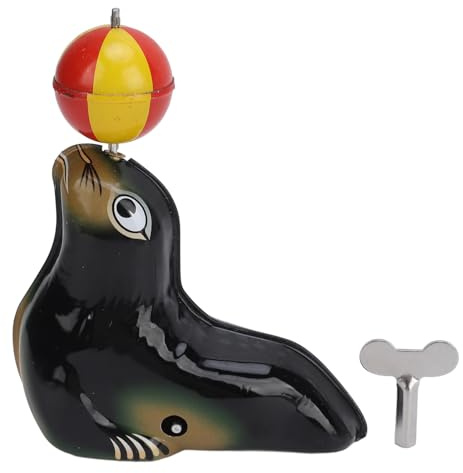 Picysa Leone di Mare che equilibra una statuetta di palla, giocattolo a risalita, giocattoli meccanici animali vintage per bambini adulti, festa