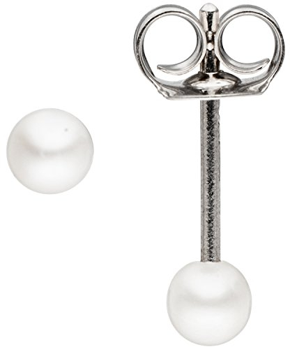 Jobo Damen Ohrstecker 925 Sterling Silber 2 Süßwasser Perlen Ohrringe Perlenohrstecker