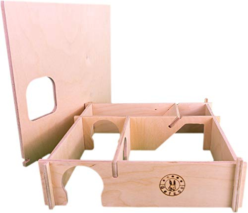 Getzoo Wohnlabyrinth Xena I Vielseitiges Nager Wohnlabyrinth I Große Eingänge I Betretbares Dach I Leichte Reinigung I Geeignet für Verschiedene Arten von Nagern