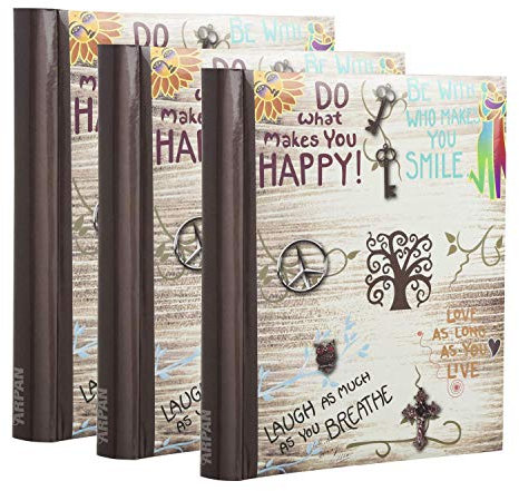 Self-Adhesive Photo Albums with Totalling 60 Sheets/120 Sides, By Arpan (Inspirational Slogans Text)