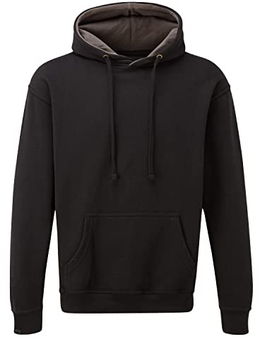 TuffStuff - Hendon Hoodie - Size XL, Black - 50% Cotton, 50% Polyester - Featuring a Jersey Knit, Lined Hood & Front Pouch Pocket - Reactive Dyed - Easy Care - Comfortable Work Hoodies for Men