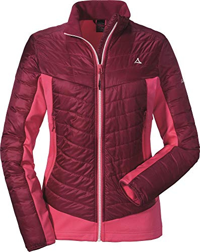Schöffel Damen Thermo Jacket Annapolis1, gesteppte Thermojacke mit hochschließendem Kragen, wärmende und atmungsaktive Skijacke, beet red, 36