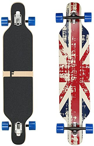 Flex1 bis 122kg - Camber Longboard (Flex1 bis 122kg, England - Ahornholz)