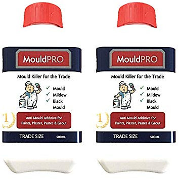 Anti Mould Paint Additive 500ml x 2 Prevents & Removes Mould from Walls Ceilings. Ideal to Treat Black Mould Mildew & Fungus Growth. Anti Fungal. Simply add to Paint & Mix. Converts 30L Paint.