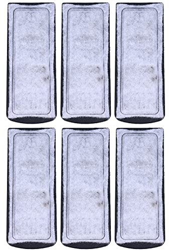 6Pezzi Filtro Carbone Acquario, Filtri Acquario Acquario Cotone Sostituzione,135x55mm Spugna Filtro Acquario Serbatoio di Pesce Elemento Carbonio Filtro per Acquario per Serbatoio di Pesce