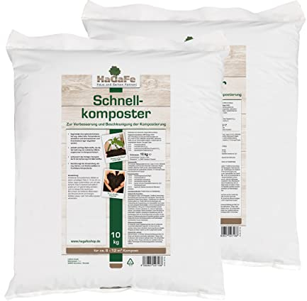 HaGaFe Bio Schnellkomposter Kompostbeschleuniger Komposthilfe Kompost (20 kg (2X 10 kg))