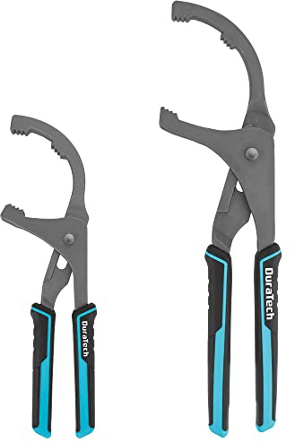 DURATECH Oil Filter Wrench Set, 9 & 12 Oil Filter Removal Tools, Pliers for Cars, Trucks, Motorcycles