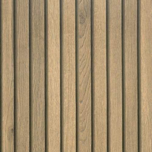 VEELIKE Papel Adhesivo Efecto Madera Paneles Madera Pared Papel Pintado Pared 3D Vinilo Adhesivo Mueble Dormitorio Armarios Vinilo Encimera Cocina Madera Impermeable Listones Madera Pared 40cm x 300cm