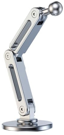 sodeber Soporte de Bola de 17 mm, Base Adhesiva, tableros Generales, Montaje de Aluminio para tableros de automóviles, Soporte magnético para teléfono y Tableta, Bola Ajustable
