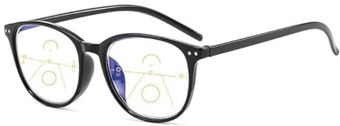 Suertree Bifocal Reading Glasses Anti Blue Light Eyeglasses Blue Light Blocking Unisex Eyewear Anti-fatigue Glasses Multifocal Vision Correction Reading Glasses TZ6008
