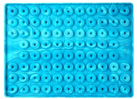 Collory Medium donut (2,8 cm) silikonbakform för hundkex och hundgodis, chokladform, non-stick och livsmedelssäker (BPA-fri)