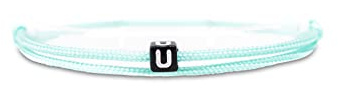 Made by Nami Surfararmband personlig med bokstav – kvinnor män flickor par armband individualiserat – flickvän vänskapsarmband gåva – vattentätt och justerbart, N, Nylon