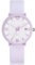 CIVO Armbanduhr Damen Runden Analog Damenuhr: Minimalist Lila Silikonarmband Datum Wasserdicht Quarzuhr Mode Dünn Leuchtend Uhren Frauen
