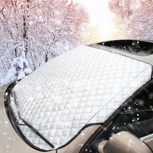 Protection Pare Brise Hiver de Voiture, Protection Contre la Chaleur, Protection Solaire, Protection Contre Le Gel, Pliable, pour la Neige (150 x 100 cm)