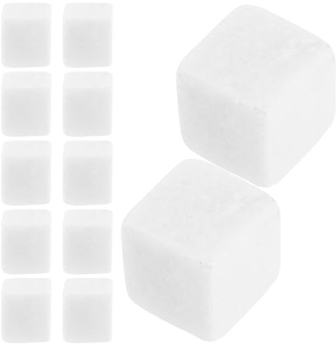 SAFIGLE 12 Pietre di Whisky in Marmo Riutilizzabili per Raffreddare Vino e Succo di Frutta, Cubetti Refrigeranti Sostituti del Ghiaccio, Regalo per Amanti del Whisky