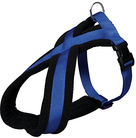 TRIXIE Premium tursele storlek XS–S: Bröstomkrets 30–55 cm/15 mm i kungsblå – sportig hundsele med behaglig fleecestoppning, steglöst justerbar för små hundar, 203602