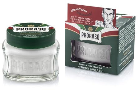 Proraso Pre-Shave Conditioning Cream for Men, Refreshing and Toning with Menthol and Eucalyptus Oil, 3.6 oz