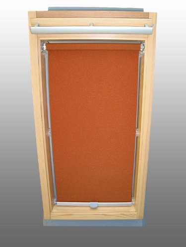 Sichtschutzrollo Rollo für Velux RHL/RHU-EP GGU,GPU,GHU,GTU F06 terracotta