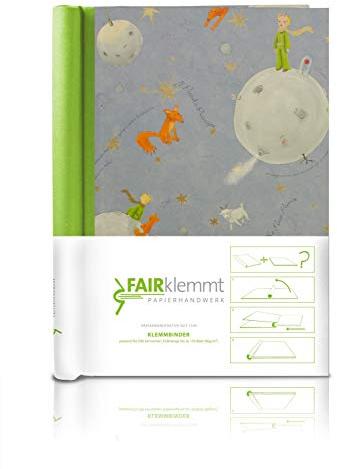 FAIRklemmt Klemmbinder Kleiner Prinz, A4 - Grün