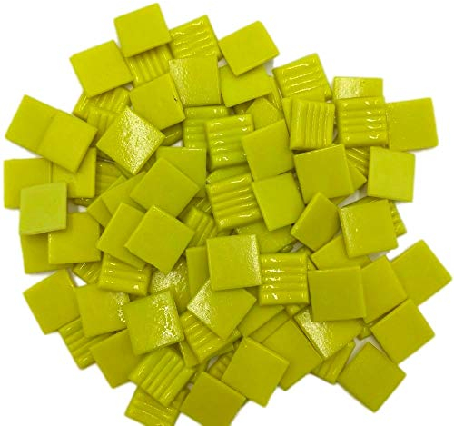 Armena 204130a90 Mosaiksteine zum Basteln Gelb 260g 2x2 cm circa 86 Stück