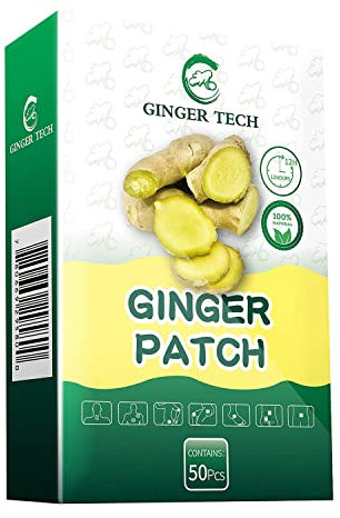 Knee Patches Ginger Patch Natural Herb Patch for Muscle Strain Arthrosis Menstrual Pain 50Pcs