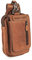 Hill Burry Echt-Leder Bauchtasche & kleine Umhängetasche | Gürteltasche aus hochwertigem echtem Leder | Herren - Damen Wandertasche/Hüfttasche | Partytasche (Braun)