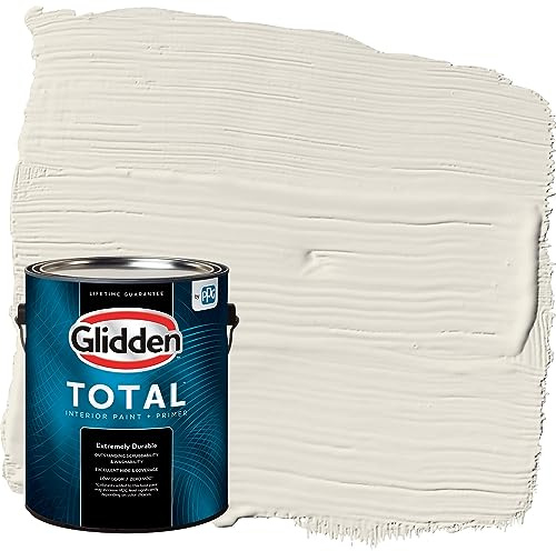 Glidden Total Interior Wall Paint & Primer All-in-One, Hourglass/Beige, Eggshell, 1 Gallon