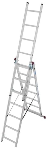 Triple Extension Ladder | Aluminium Combination Multipurpose Ladder | 3X7 Tread | EN131 Certified | 150KG Capacity | Ideal for DIY | Extended to 5.73m