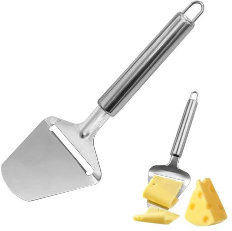 Hartkäsehobel ProLine-Serie,Käsehobel aus rostfreiem Edelstahl,Käsemesser Set,Käseschneider,Edelstahl Cheese Slicer, Käsefruchtmesser,Käsemesser Wmf,Käseschaber für Weich und Hartkäse, Torten