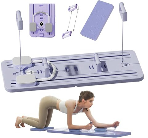 EFGETD Upgraded Ab Roller Wheel Training Board with Elbow Support, Automatic Rebound Abdominal Board Core Trainer Ab Exercise Machine Home Workout Equipment