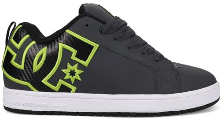 DC Shoes Court Graffik - Scarpe in Pelle - Uomo - 43 - Grigio.