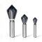 Rarapop M35 HSS Cobalt Countersink Drill Bit with Ultra TiAlN Coating, Single-End Countersink Chamfer, Heavy-Duty 82-Degree Chamfer Drilling for Hard Metal, Stainless Steel, Copper, Wood (3-Piece Set)