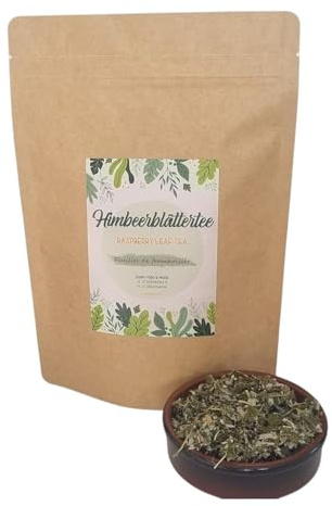 IGART FOOD&WOOD Feuilles de framboisier pour infusion 1000g, 100% naturelles, feuilles séchées pour tisane, qualité 1A – idéales pour mélanges de thé, 1kg