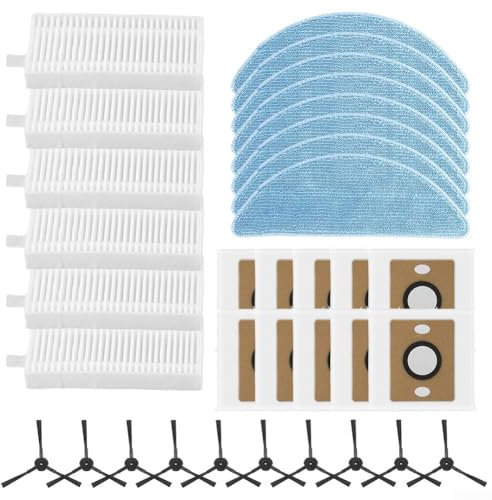 Para ILIFE A12 Pro Essential - Juego de trapos, filtros y bolsas de polvo de repuesto (B)