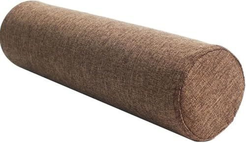seokor Cojín Cilíndrico Multiusos con Funda Extraíble y Lavable - 40/50/60/80/90cm Almohada Cervical Redondo Soporte para Cuello/Lumbar/Cabeza para Cama, Sofá, Silla, Coche y Yoga(E,15x60cm/6x24in)