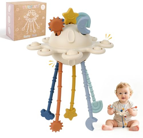 TYRY.HU Jouets de Sensoriels en Silicone,Bebe Jouets D'éveil, Jouet Éducatif et Apaisant Idéal Voyage et Montessori pour Enfants 18 Mois