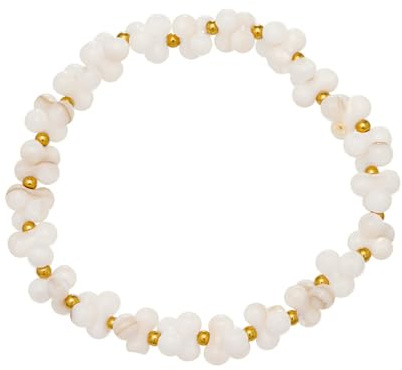 Mekalero Elegant snäcka pärlhalsband eller tillbehör rostfritt stål somrar nyckelbenskedja smycken för strandälskare fashionabla skalhalsband