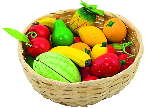 Goki 51661 - Kaufläden und Zubehör - Obst im Korb