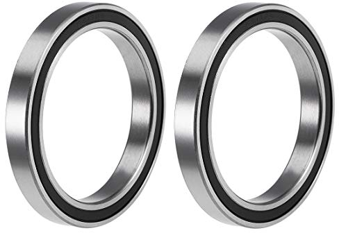 sourcing map 2 Stücke Doppelt Abgedichtet Kugellager Kugellager Set Rillenkugellager 6812-2RS Z2 60mm x 78mm x 10 mm Chromstahl kugellager groß Skateboard Bearings Skateboard Kugellager