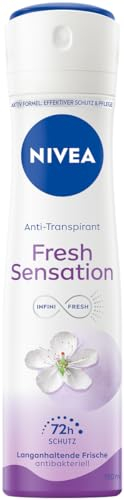 NIVEA Deospray für 72h Schutz gegen Schweiß und Geruch, Anti-Transpirant Formel mit antibakterieller Wirkung, Deodorant mit fruchtigem Duft für langanhaltende Frische,Fresh Sensation Deo Spray (150ml)