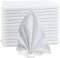 Stoffservietten 12 Stück Waschbare Papierservietten 45x45cm Polyester Wiederverwendbare Tischservietten Napkins für Restaurant,Hochzeit,Bankett,Hotel und Geburtstags Party(Weiß)