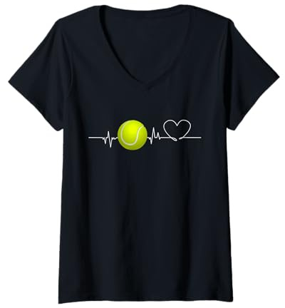Donna Maglia da tennis per donne, tennis per ragazze, tennis per bambini Maglietta con Collo a V