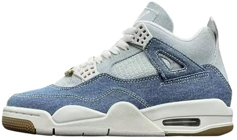 Jordan 4 Retro Tex Denim 'Worn Blue' da donna (IB6716 100), 40.5 EU