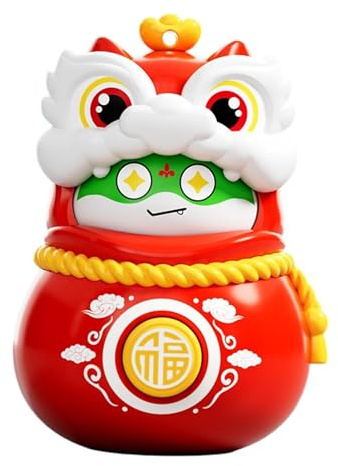 F Fityle Poupée à visage changeant, figurine oscillante traditionnelle chinoise inspirée de l'opéra du Sichuan, idéale pour un panier de Pâques ou pour, Rouge