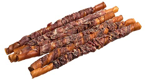 Bontoy Rinderhautkaurollen mit Entenfleisch I 6 Stück x 33 cm I Leckerli für Hunde I Kaustangen