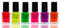 Stampinglack Neon Set Rot Gelb Grün Pink Lila Orange Stempellack Nail Stamping 6er Pack (6 x5ml)