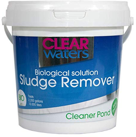 ClearWaters Pond Sludge Remover 1L – Treats 10,000 Litres of Water – Pond Algae Treatment Ideal for Spring and Summer – Fast Acting Pond Cleaner to Remove Sludge