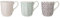 Bloomingville 82040557 COZY Tassen 3er Set, Keramik, Bunt