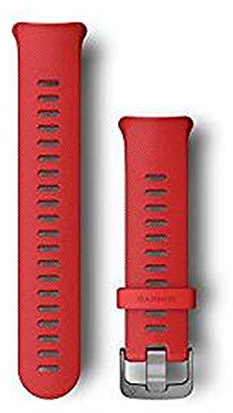 Garmin Forerunner 45/45 Plus Replacement Watch Band, Original accessory, Fits wrists with a circumference of 129-197mm, Silicone, Lava Red
