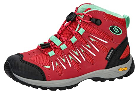 Brütting Expedition Kids High, Cross Country Running Shoe, Pink/mintgrün/Weiss,